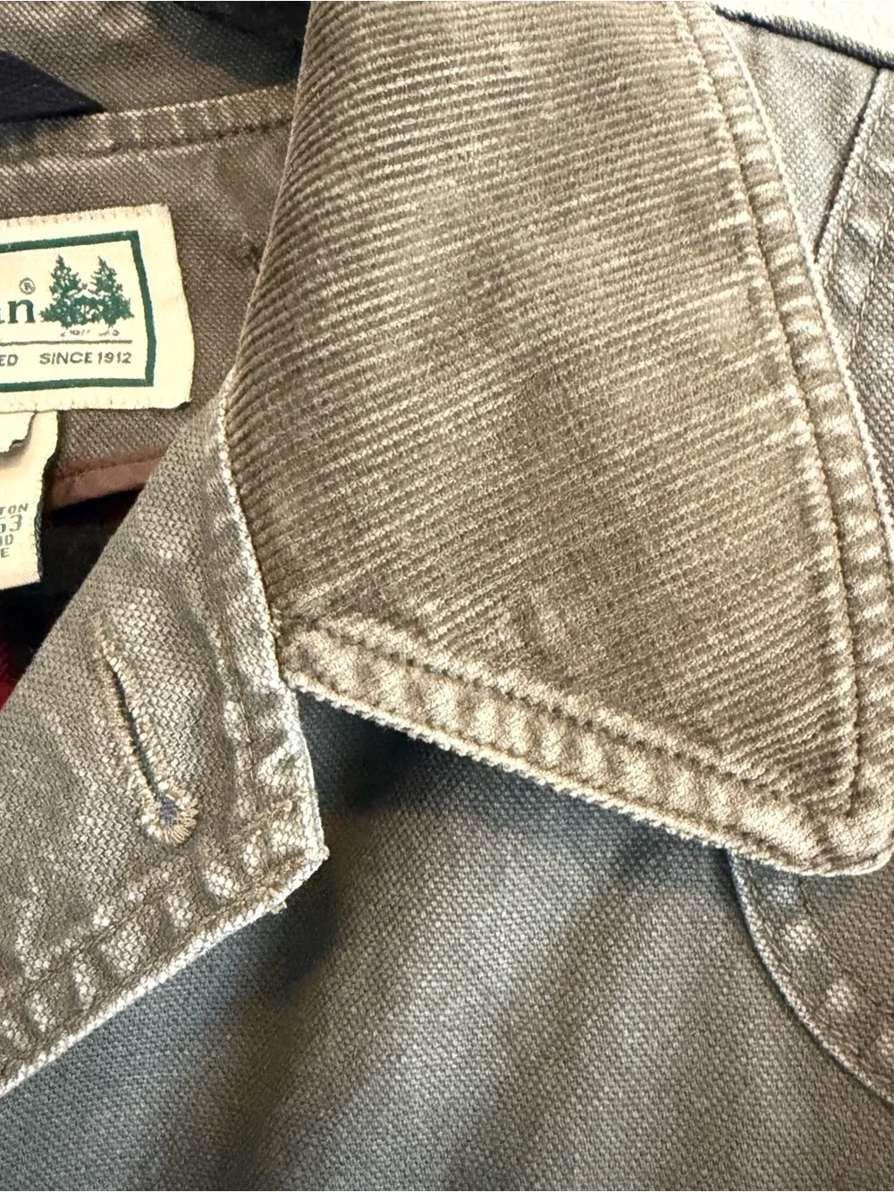 Vintage LL Bean Field Jacket With Removable Plaid Liner Size M Reg Green READ